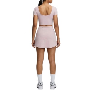 Faldas Deportivas para Correr, Falda de Tenis Plisada para Mujer, Blanca, Cintura Alta, Mini Falda Deportiva de Golf con Bolsillos - Product Image 3