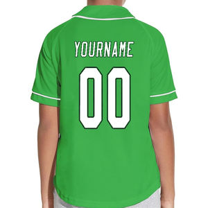 Maillot de baseball design solide pour impression par transfert par sublimation 240 GSM tissu décontracté avec motif - Product Image 2