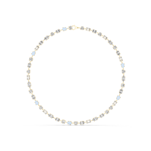 Collier en or jaune 14 carats avec diamant de laboratoire taille cœur - Designs Nova Bloom & Moon Petal - Product Image 1