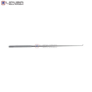 Instrument chirurgical ENT en acier inoxydable, crochet auriculaire DAY, pointe émoussée de 2 mm, angle de 90 degrés, longueur de 168 mm, instruments médicaux - Product Image 6