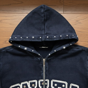Survêtements d'hiver de haute qualité pour hommes, vêtements décontractés, survêtements en strass, 100% coton, séchage rapide, ensemble de survêtement à capuche - Product Image 6
