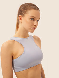 Ensemble de yoga décontracté pour femmes, couleur unie, logo personnalisé, 100% coton, respirant, séchage rapide, vêtements de sport, service OEM - Product Image 3