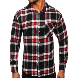 Camisa de Franela para Hombre, Tejido Rústico Cálido, Transpirable, Cómoda, Duradera, Corte Holgado para Uso Diario - Product Image 5