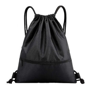 New Drawstring Bag Mochila Escolar Oxford Waterproof Bag Zipper Pocket Light <b>Bagpack</b> Casual Sports Knapsack Drawstring Backpack - Product Image 1