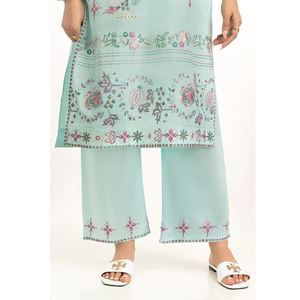 Bordado transpirable Colección formal Paquistaní Shalwar Kameez Traje para mujeres Proveedor directo de fábrica Vestido ligero para - Product Image 6