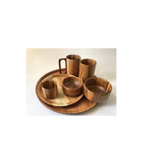 Ensemble de Table à manger en bois classique/utilisation à la maison et au Restaurant Table à manger en bois naturel avec utilisation à la main Offre Spéciale - Product Image 1