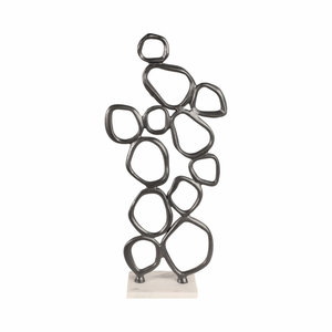 Design antique décoration de la maison métal abstrait noir enduit Sculpture artisanat parfait avec base de couleur naturelle inde 2025 - Product Image 2