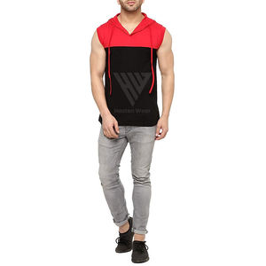 Unisex 100% Cotton <b>Sleeveless</b> Workout <b>Hoodies</b> For High Quality Custom Logo Workout Tank Top Summer Wear <b>Hoodies</b> - Product Image 2