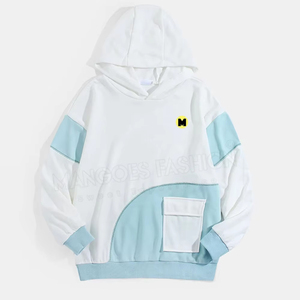 เสื้อฮู้ดดี้แบบสวมหัวทรงโอเวอร์ไซส์ ผลิตตามสั่ง ล้างสีแบบแอซิดวอช พิมพ์ลายด้วยความร้อน น้ำหนัก 300 กรัม ผ้าฝ้าย 100% สีซีดแบบซันเฟด แห้งเร็ว เหมาะสำหรับฤดูหนาว - Product Image 1