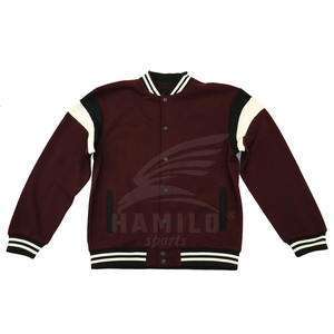 Vente en gros de grande taille hommes automne hiver veste universitaire décontractée veste en cuir de sport surdimensionnée coton vison respirant style bombardier - Product Image 6