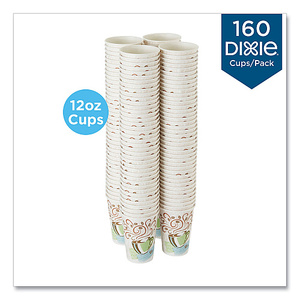 แก้วกระดาษ Dixie PerfecTouch ขนาด 12 ออนซ์ ลาย Coffee Haze บรรจุ 160 ใบ/แพ็ค (5342CDSBPPK) - Product Image 3