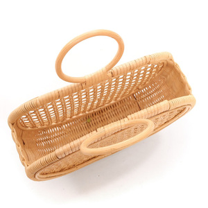 Handmade in Vietnam premium quality rattan handbag purses wholesale natural women bag hand bags - Product Image 5