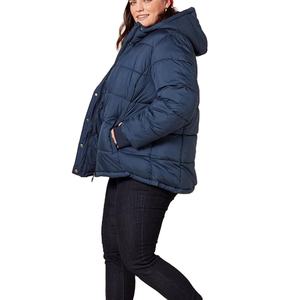 Veste matelassée en duvet personnalisée de la meilleure qualité, manteau d'hiver brillant à la mode promotionnel pour les femmes, vente en gros de veste matelassée décontractée - Product Image 3
