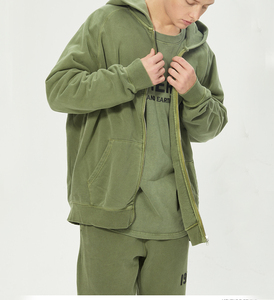 Sudadera con Capucha para Hombre, de Algodón Grueso, Lavado Ácido, Forro Polar de Invierno, Diseño Personalizado Ecológico, Impresión 3D en Relieve Vintage - Product Image 1