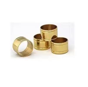 Rond de serviette rond en laiton pour la vaisselle de banquet de mariage pour les restaurants et les hôtels - Product Image 4