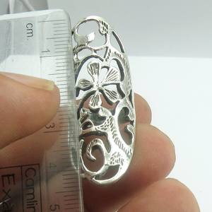 ดูดี!! รูปร่างใบออกซิไดซ์ธรรมดาเงิน925แหวนเงินสเตอร์ลิง925เครื่องประดับเงินสเตอร์ลิง - Product Image 4