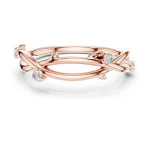 Elegante Anillo de Diamantes de Laboratorio para Mujer, 0.04 CT, Diamantes de Laboratorio VVS-VS-EF, Oro de 18K, 14K, 10K y Plata 925, Oro Rosa, Amarillo, Blanco - Product Image 3