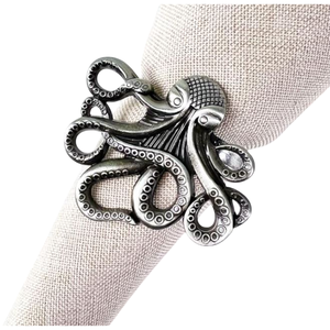 Juego de servilleteros de Metal de pulpo de diseño antiguo de 4 servilleteros de cobre Decoración de mesa servilletero para el hogar y fiestas de boda - Product Image 4