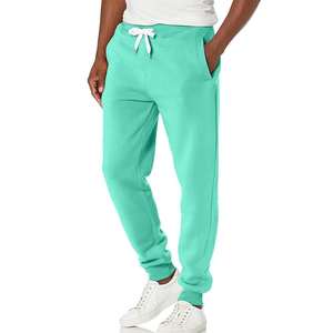 Pantalon de jogging décontracté en toile pour homme, de haute qualité, lavé, taille élastique, respirant, léger, avec poches - Product Image 1