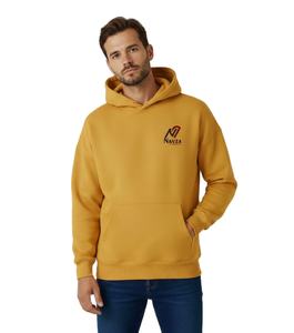 Sweat à capuche streetwear unisexe en coton, pull-over pour homme et femme, avec impression en relief personnalisée, épais - Product Image 3