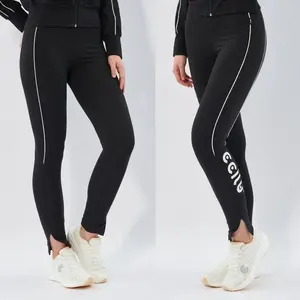 Sustainable Women's Stripe <b>Scrunch</b> <b>Leggings</b> Eco Friendly Yoga and Fitness Pants for Active Sportswear - Product Image 3