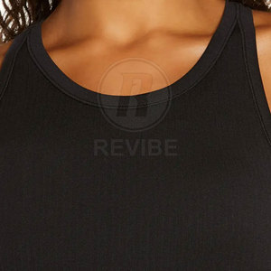 High Quality Customizable Women Tank <b>Top</b> Spandex/Polyester Breathable Eco-Friendly Front Logo Casual Summer Premium Wear - Product Image 5
