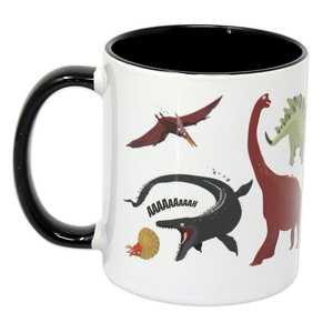 Taza de Cerámica con Diseño de Dinosaurio Animado en 3D, Capacidad de 400 ml, con Tapa, para Regalos Empresariales o de Navidad, Material de PC - Product Image 1