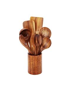 Soporte de cuchara de diseño de madera soporte de olla de cuchara múltiple vertical para utensilios de cocina para producto de gran oferta - Product Image 4