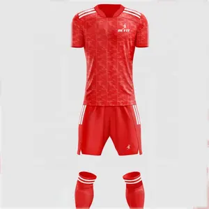 Top Grade Men's Soccer Wear Football Jersey Men Custom Shirts OEM Sea Uniform Style