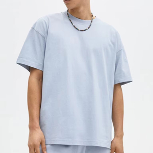 100% coton pour bleu ciel unisexe Super doux Premium T-shirt uni imprimé numérique coupe vierge pour hommes - Product Image 1