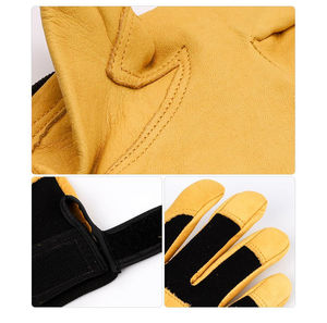 General Utility Cuir Sécurité Travail Haut Lourd Utilitaire Mécanicien Sécurité Gants de Travail Protecteur Anti Vibration Impact Gants - Product Image 5