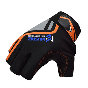 Wholesale Customized Logo Neoprene Half-Finger Gym Gloves Unisex Quality Fitness Gear for <b>Weight</b> Lifting Men's Leather Style - Product Image 3