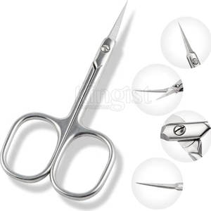 Ciseaux à cuticules lisses avec lames courbes aiguisées pour un soin des ongles soigné, ciseaux à cuticules à pointe aiguë - Product Image 2