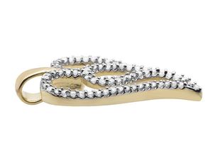 Colección de colgantes de Plata de Ley 925 en forma de corazón VVS Moissanite Diamond Iced Out para mujer - Product Image 2