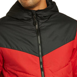 2025 Veste de maintien au chaud de couleur contrastée rembourrée pour hommes de style décontracté - Product Image 3