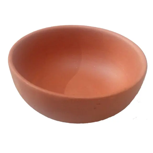 Bol de service rond en argile de couleur naturelle pour la décoration de mariage et de restaurant d'hôtel Bol de pédicure en vrac - Product Image 3