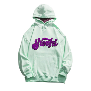 เสื้อฮู้ดผ้าฟลีซทำจากผ้าฝ้ายมีหลายสีงานตามสั่งและมีฮู้ดปักผ้ากำมะหยี่สำหรับผู้ใหญ่ - Product Image 4