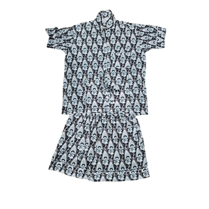 Conjunto de Pijama Corto Informal con Estampado Jaipuri, Tejido Transpirable, Ropa de Dormir de Verano con Botones, Personalizable, Suave, para Damas de Honor, Novias y Uso Doméstico - Product Image 1