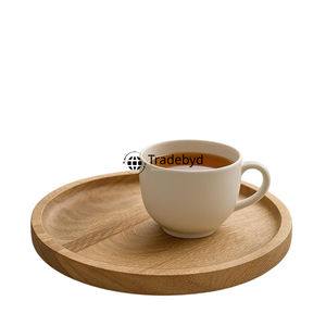 Tradebyd ถาดไม้แบบคลาสสิกถาดเสิร์ฟทนทานสำหรับห้องครัวรับประทานอาหารงานแต่งงานจัดเลี้ยงในโรงแรมและบ้าน - Product Image 4