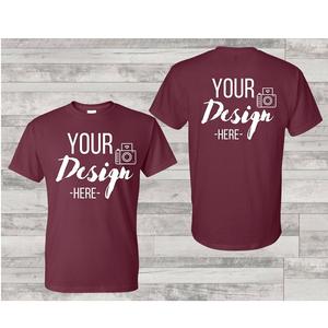 T-shirt unisexe décontracté à manches courtes et col en O 100% coton en jersey tricoté sérigraphié avec quantité minimale de commande bas et étiquettes de distributeur pour hommes femmes - Product Image 2