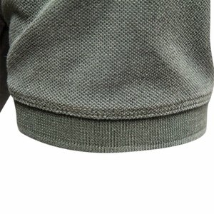Personnalisé de haute qualité pour hommes pour polos en coton respirant à manches courtes couleur unie style décontracté toile teinte unie - Product Image 5