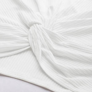 เสื้อครอปสำหรับผู้หญิงสีพื้นเสื้อครอปท็อปสำหรับผู้หญิง - Product Image 6