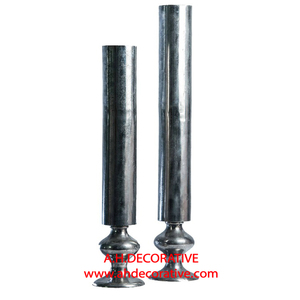 Florero de decoración de boda caliente y atractivo, jarrones decorativos de Metal, florero plateado brillante hecho a mano para exteriores e interiores - Product Image 6