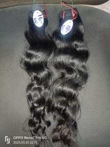 Cheveux humains vierges bruts non traités du Brésil, en vrac, naturels, raides et crépus, 12 pouces, extensions de tissage de cheveux en gros - Product Image 2