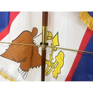 2 PCS Indoor Gold Flagpole Spreader 18 Inches Arm Length Fitting <b>Poles</b> 1 1/8\"-1 3/8\" Diameter - Product Image 5