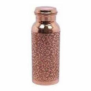 Tapa de Botella de Agua de Cobre Esmaltado Rojo y Dorado, Aislamiento Térmico 0-6h, Tapa Roscada Ecológica para Acampar al Aire Libre y Uso Doméstico Moderno - Product Image 5