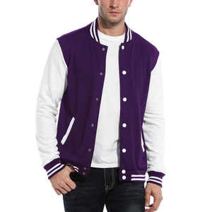 Venta al por mayor logotipo personalizado poliéster moda peso pesado seda béisbol bordado de gran tamaño Varsity chaqueta para los hombres - Product Image 1