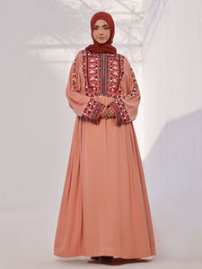 Nuevo 2025 Abaya de mujer de diseño de moda con todos los tamaños disponibles Abaya de mujer de precio razonable hecho de fábrica para ropa informal - Product Image 5