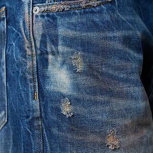 Jeans de Mezclilla 100% Algodón de Alta Calidad con Lavado Vintage para un Aspecto Natural - Product Image 4