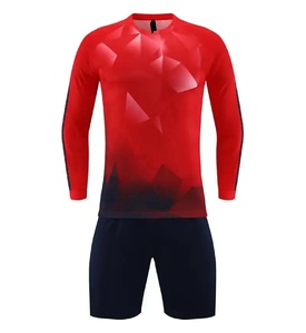 เสื้อกีฬาแขนยาวสำหรับผู้ชายชุดทีมของผู้ใหญ่เสื้อฟุตบอลพิมพ์ลาย - Product Image 5